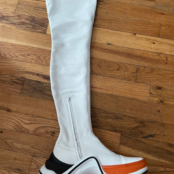 Louis Vuitton AUTHENTIC white and orange Archlight boot thigh high size 38 - Picture 5 of 8
